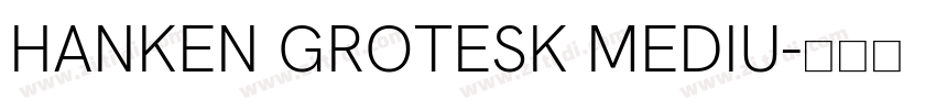 HANKEN GROTESK MEDIU字体转换